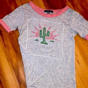 XS Women’s/Juniors “Adventure is out there” fitted tee